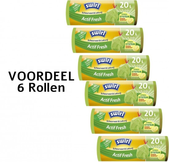 Swirl vuilniszakken 20L Actif Fresh