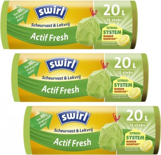 Swirl vuilniszakken Actif Fresh