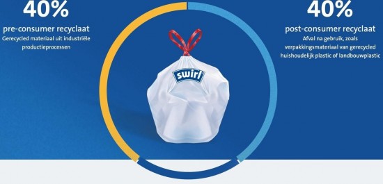 Swirl vuilniszakken 35 Liter fixeerband