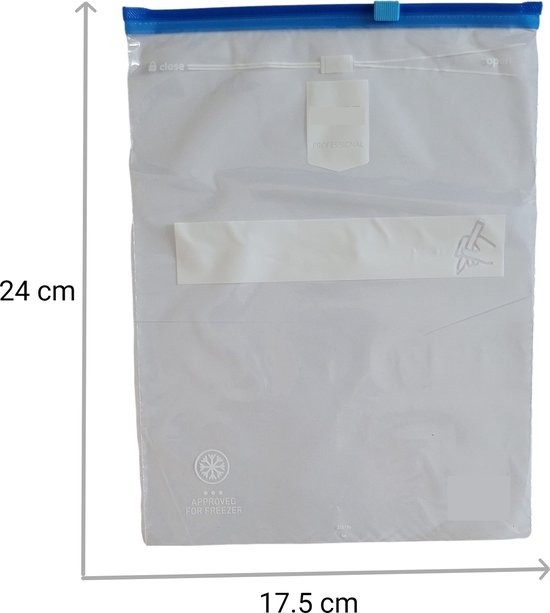 diepvrieszakjes 1 liter met zipsluiting