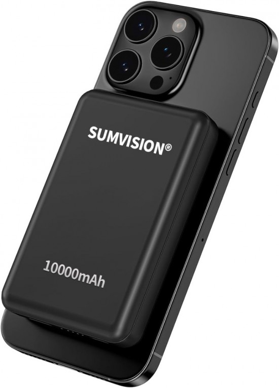 Sumvision Draadloze Powerbank 10000 mAh - Magsafe oplader