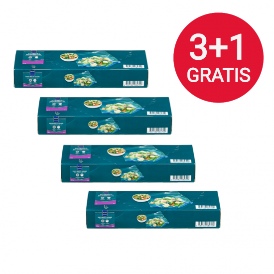 Diepvreiszakken 3 liter 3+1 gratis