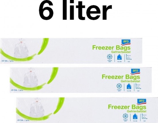 Diepvrieszakken 6 liter