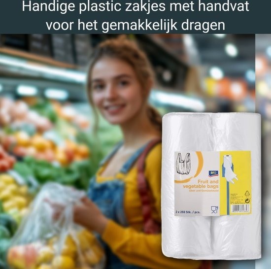 Fruittas, tasjes met handvat
