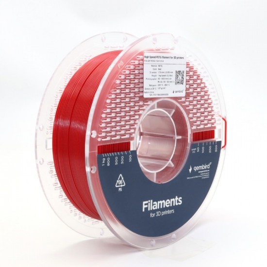 High speed petg filament rood 175 mm 1 kg