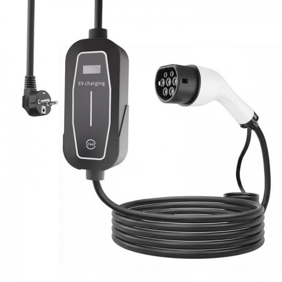 Mobiele Thuislader Type 2- Schuko 3,7kW , EV laadkabel