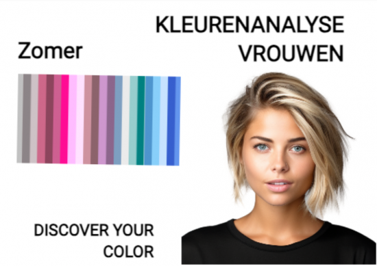 Kleurenanalyse vrouwen met kleurenpalet