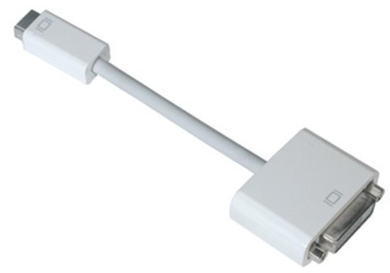 Mini dvi naar dvi beeldscherm adapter   wit