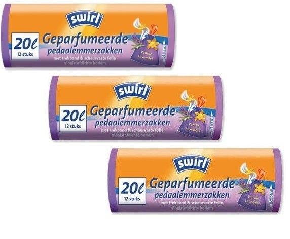 geparfumeerde Swirl vuilniszakken Megabuyer